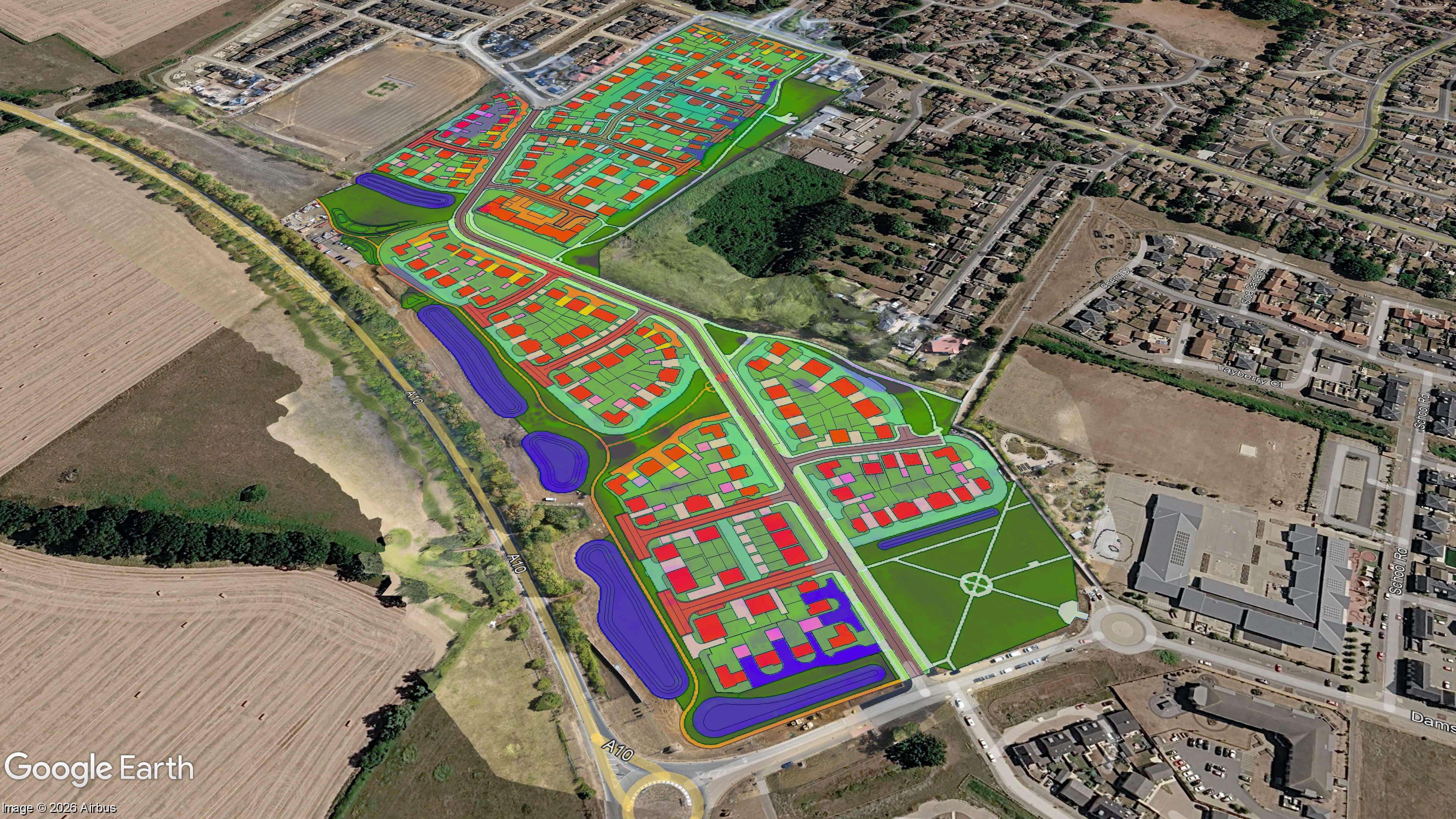 Ring Geospatial Cambridgeshire cut-and-fill model